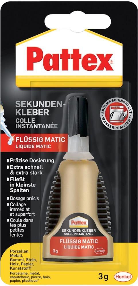 Pattex® Sekundenkleber Matic flüssig 3g - direkt von HUG Technik ✓