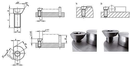 Spiral-Exzenterschraube M04x8 Einsatzstahl - K0024.0408 - gibt’s bei HUG Technik ✓