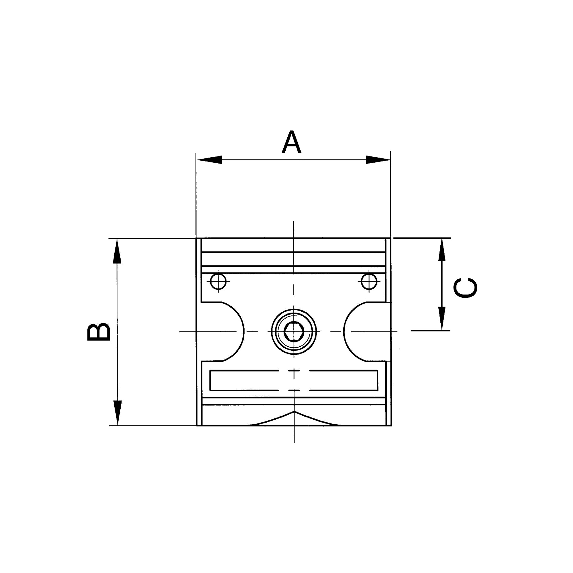Verteiler »multifix«, schmale Ausführung, BG 1, G 1/4, 4 Abgänge - bei HUG Technik ♡