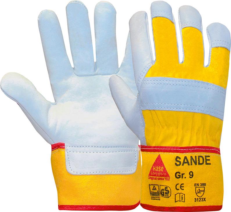 SANDE, Arbeitshandschuh aus Rindnarbenleder - bei HUG Technik ☆