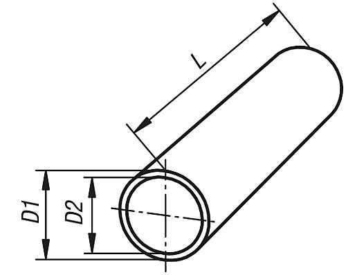 Rundrohr D1=12 ±0,1 L=1000 Stahl - K0493.0112X1000 - gibt’s bei ☆ HUG Technik ✓