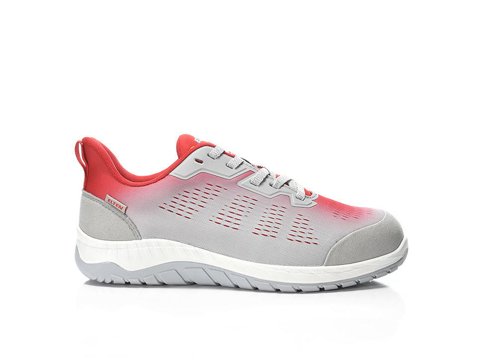 ELTEN® Sicherheitshalbschuh LUAN grey-red Low ESD S1PS - rechts