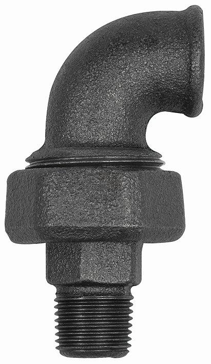 Verschraubung Bogen 97, flachdichtend, Rp 1 1/2, R 1 1/2, Temperg. schw. - direkt bei HUG Technik ✓