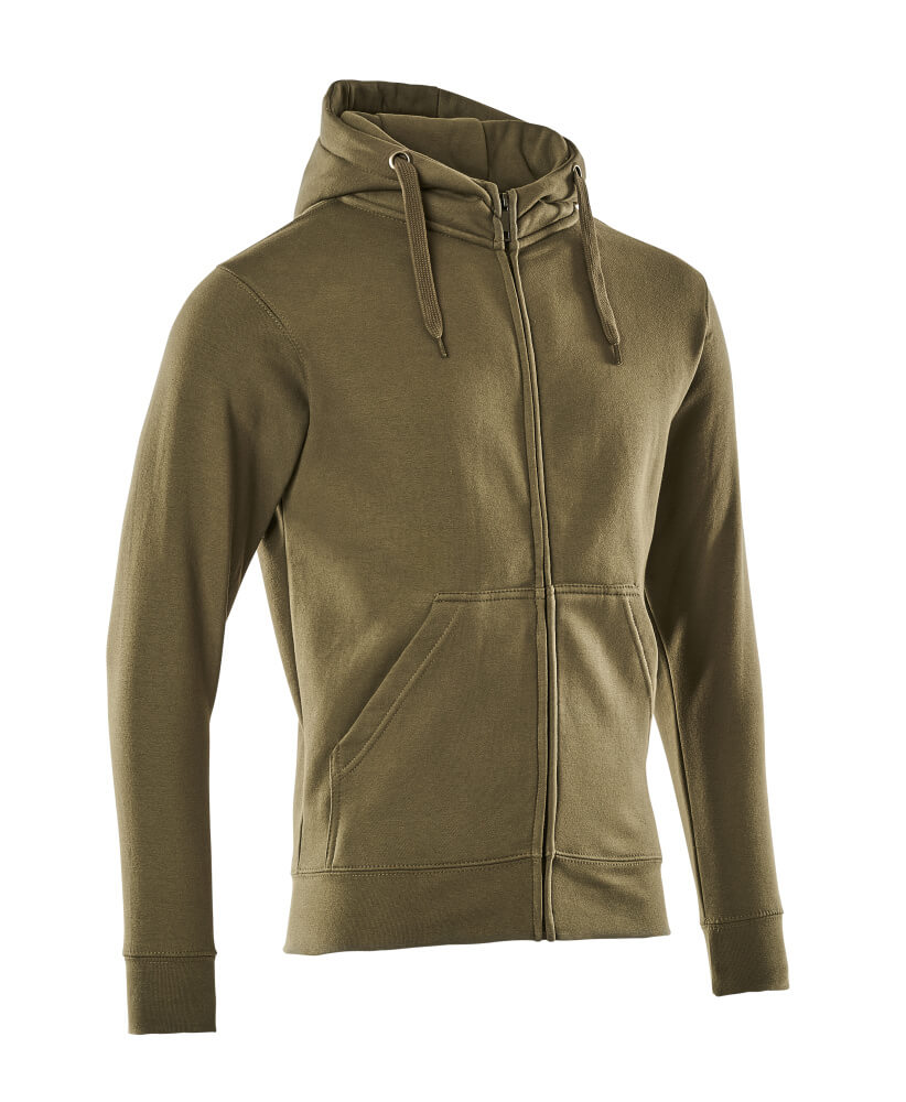 MASCOT® CROSSOVER Kapuzensweatshirt mit Reißverschluss »Gimont« Gr. 2XL, moosgrün - bei HUG Technik ♡