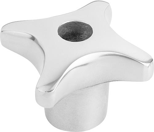 Kreuzgriff poliert M08 D1=40, Form: D Aluminium - K0145.4040082 - erhältlich bei ♡ HUG Technik ✓