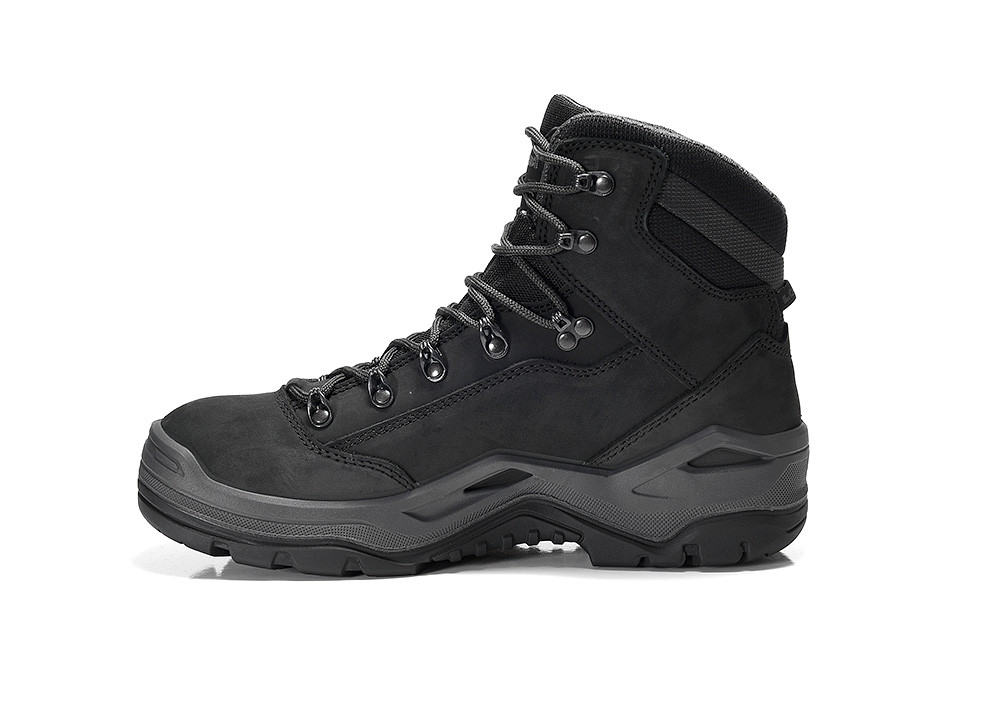 LOWA Sicherheitsstiefel RENEGADE Work GTX black Mid S3 CI, 5654 - direkt von HUG Technik ✓