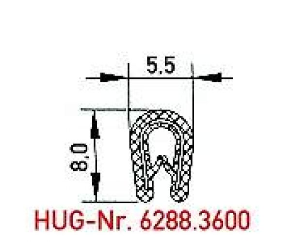 Flexibler Kantenschutz aus PVC - bei HUG Technik ✭