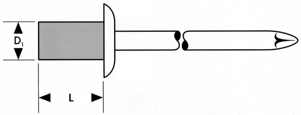 FORTIS Blindniete Alu/Stahl, Standard, 100 St. Flachrundkopf 3,2x 8mm - kommt direkt von HUG Technik 😊 FORTIS Blindniete Alu/Stahl, Standard, 100 St. Flachrundkopf 3,2x 8mm - kommt direkt von HUG Technik 😊