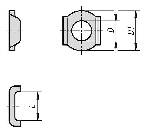 Klemmscheibe für Andruckspindel Edelstahl, D=für M04 - K1441.1041 - erhältlich bei ♡ HUG Technik ✓