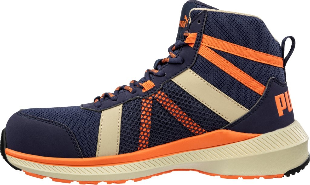Albatros RIVAL BLUE/ORANGE Sicherheitsstiefel links.