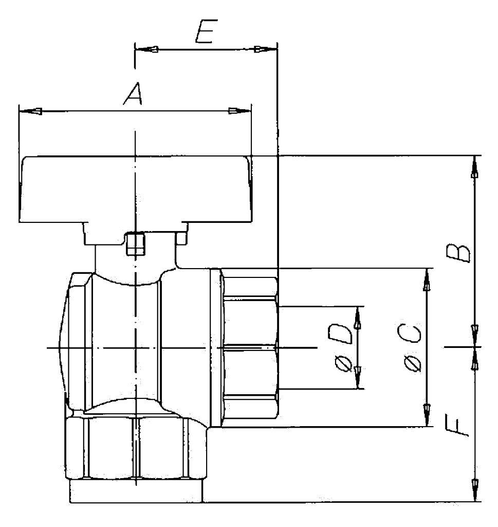 Kugelhahn Eckform, EN 331, Messing vernickelt, AG/AG, R 1, DN 25 - gibt’s bei ☆ HUG Technik ✓