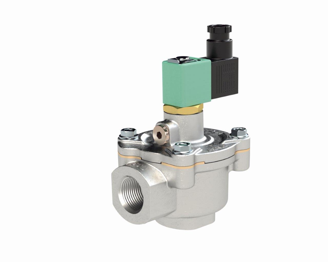 Impulsmembranventil, NC, 230V, 50/60 Hz int. Vorsteuerung, G3/4 - bei HUG Technik ♡