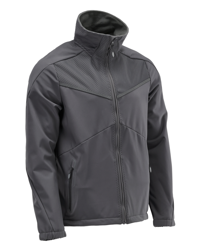 MASCOT® CUSTOMIZED Soft Shell Jacke  Gr. 2XL, anthrazitgrau - bei HUG Technik ☆