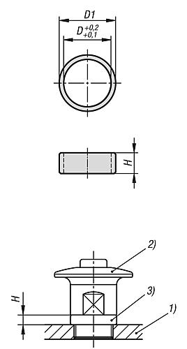 Distanzring, H=4, D=16, D1=19, Edelstahl blank - K1563.14 - erhältlich bei ♡ HUG Technik ✓