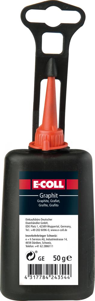 E-COLL Graphit 50 g Flasche - erhältlich bei ✭ HUG Technik ✓