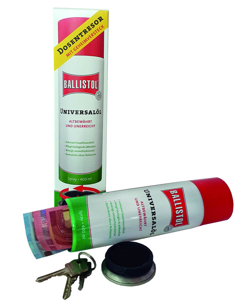 Ballistol® Universalöl Dosentresor/-safe, Original-400 ml-Dose - gibt’s bei ☆ HUG Technik ✓