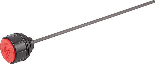 Entlüftungsschraube mit Rückschlagventil und Ölmessstab