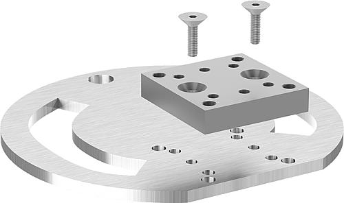 Adapterplatte Rund, Form: A Geschlossen, D=145, S=5, Stahl verzinkt - K1211.145 - bekommst Du bei HUG Technik ♡