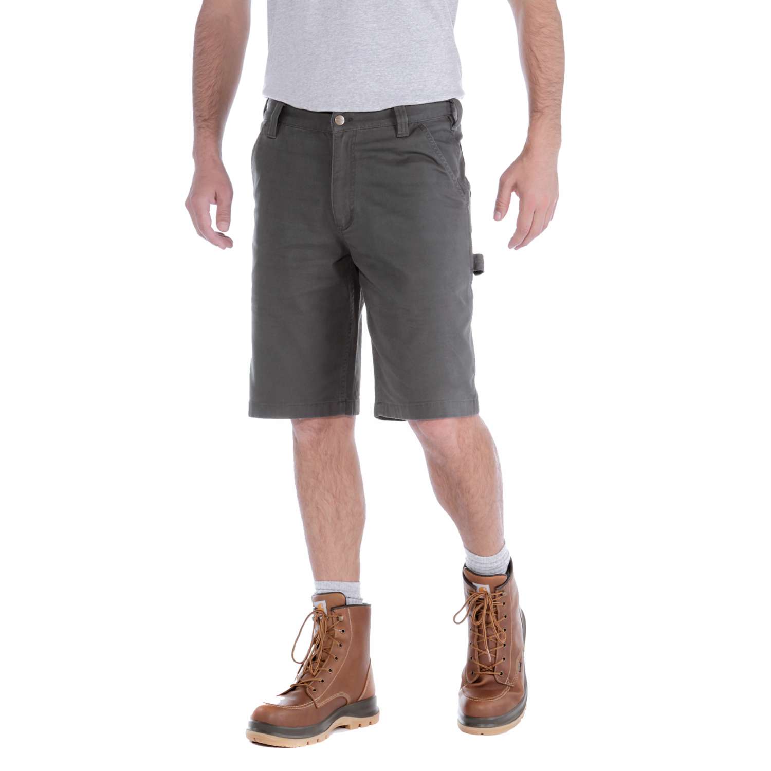 carhartt® Herren Shorts RIGBY DUNGAREE SHORT shadow Flach  - erhältlich bei ☆ HUG Technik ✓