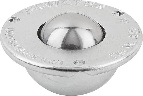 Kugelrolle, Form:C Stahl, Komp:Edelstahl - K0764.222 - gibt’s bei HUG Technik ✓