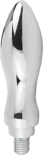 Ballengriff drehbar M06, Form: E Aluminium, DIN98, Komp: Stahl, L1=49 - K0169.0616055 - erhältlich bei ♡ HUG Technik ✓