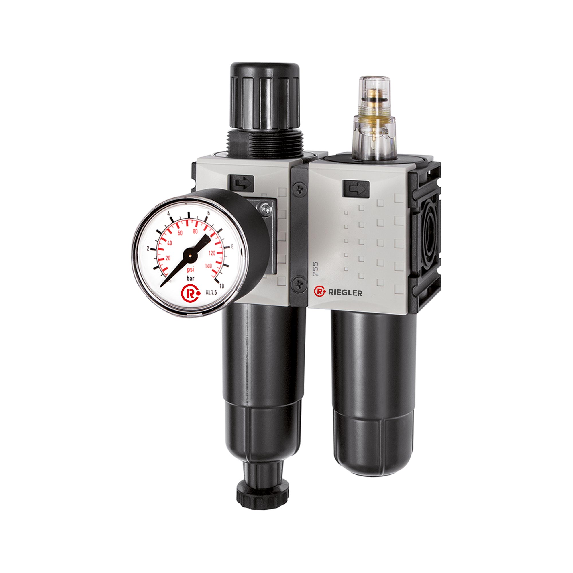 WE 2-tlg. »FUTURA-mini«, Metallbehälter, Standardmanometer, G 1/4, 0,5-8, HA - direkt bei HUG Technik ✓