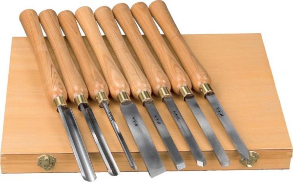 holzstar® Drechselmesser-Set 8-teilig - bekommst Du bei HUG Technik ♡