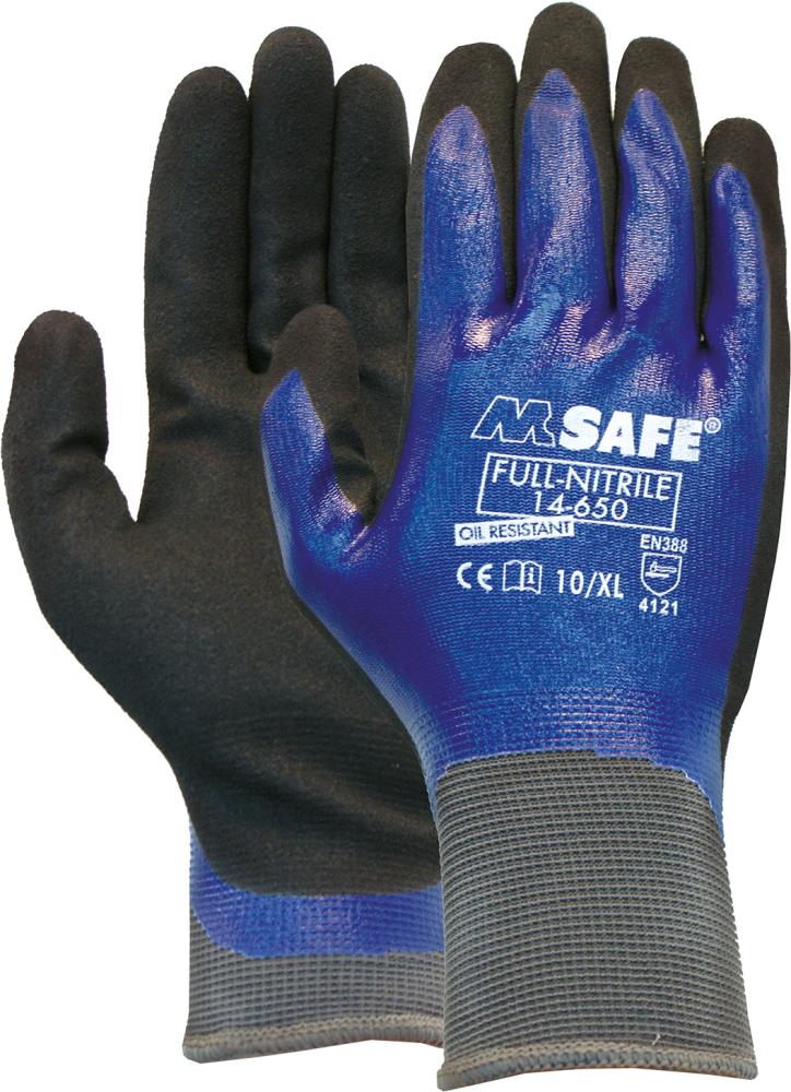 M-SAFE® Handschuh 14-650, Nitril, vollbeschichtet - bei HUG Technik ☆