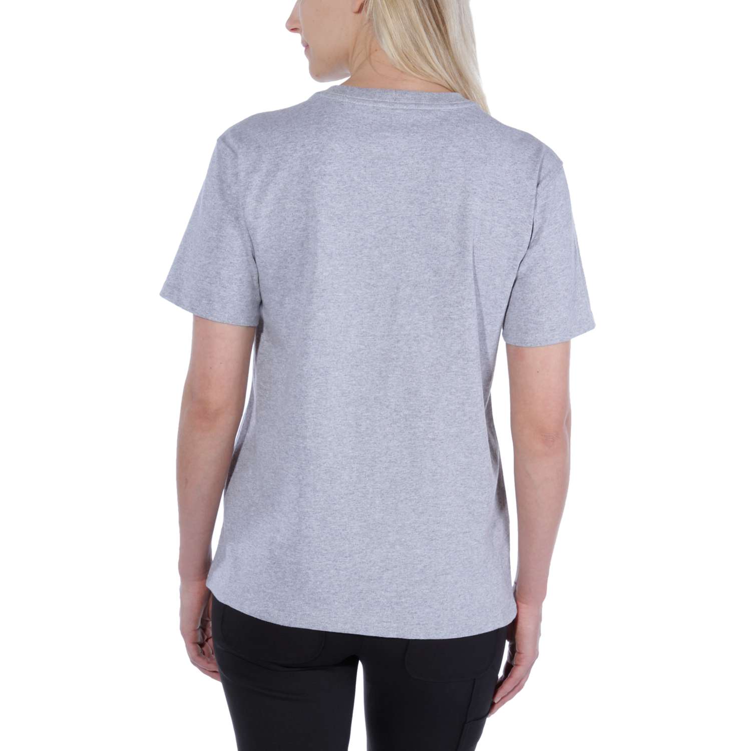 carhartt® Damen-T-Shirt »WORKW POCKET S/S T-SHIRT«, heather grey Flach  - erhältlich bei ✭ HUG Technik ✓