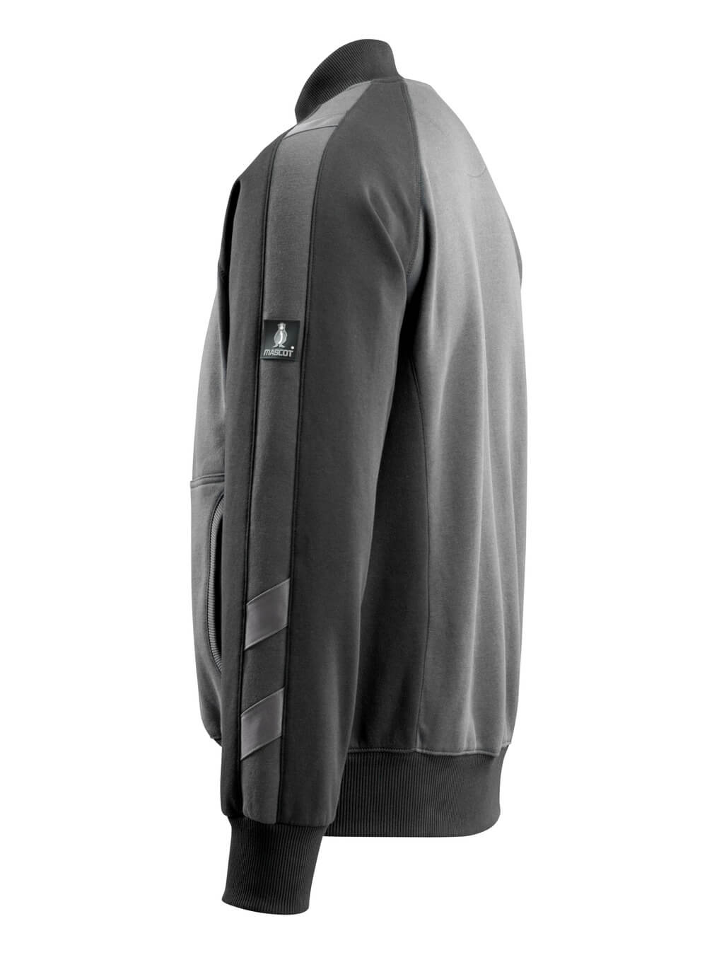 MASCOT® UNIQUE Sweatshirt mit Reißverschluss »Amberg« Gr. 2XL, dunkelanthrazit/schwarz - direkt von HUG Technik ✓