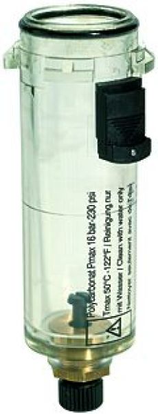 Polycarbonatbehälter m. Handablassventil, BG 2, G 1/2, G 3/4, G 1 - bei HUG Technik ✓ ✌