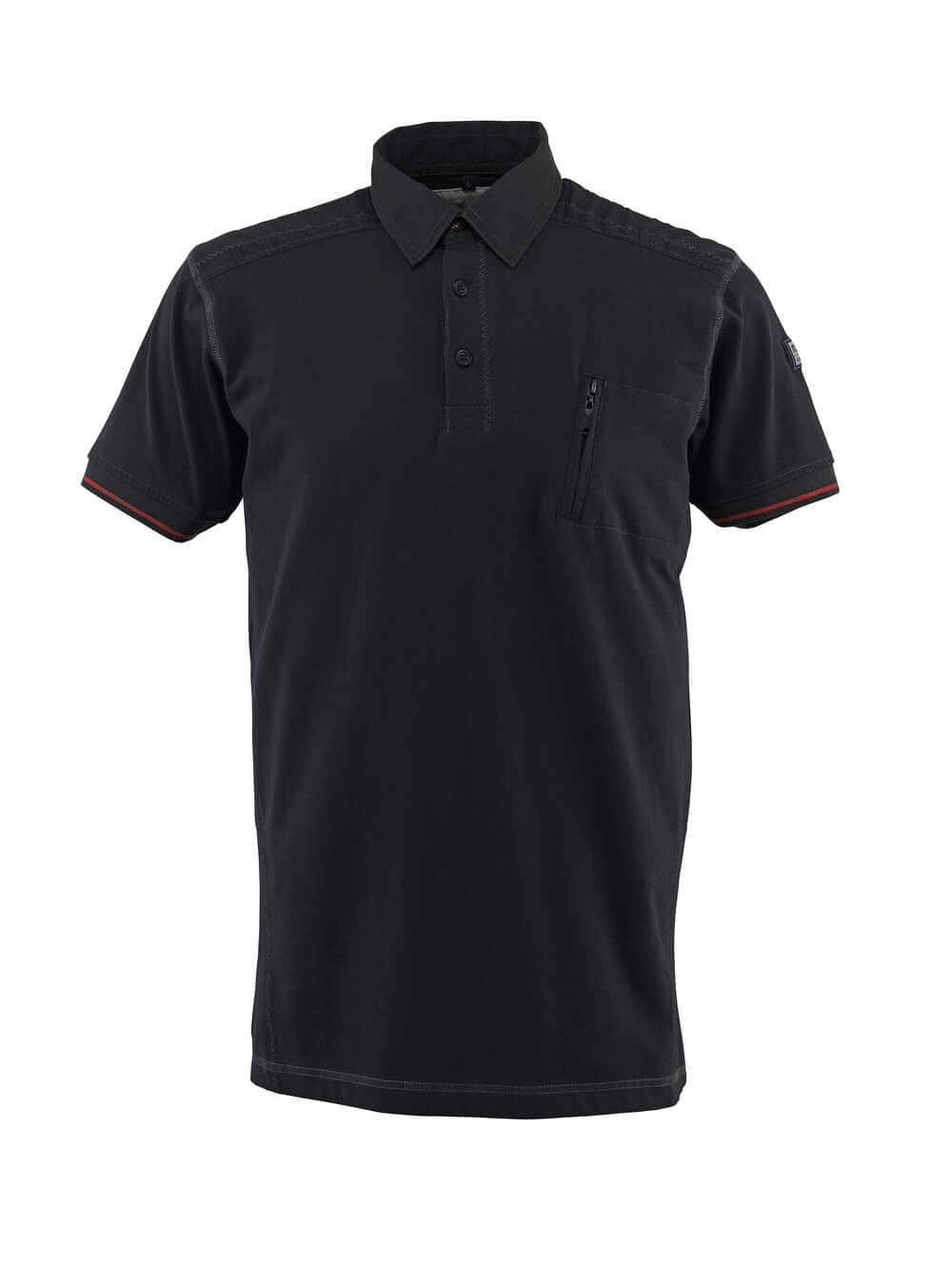 MASCOT® FRONTLINE Polo-Shirt mit Brusttasche »Kreta« Gr. 2XL, schwarz - gibt’s bei HUG Technik ✓