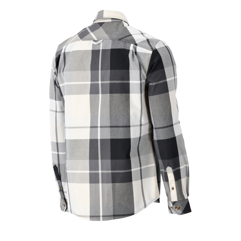 MASCOT® CUSTOMIZED Hemd aus Flanell  Gr. S, anthrazitgrau-kariert - bei HUG Technik ✭