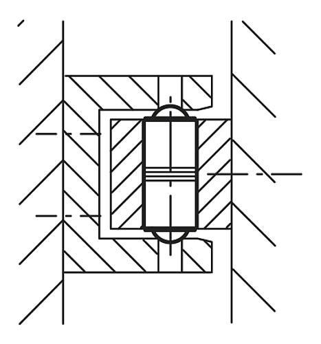 Federndes Druckstück glatte Ausführung D=10 L=24 Messing, doppelseitig, Komp: Kugel aus Edelstahl - K0337.10 - bei HUG Technik ☆