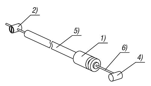 Bowdenzug mit Kunststoffhülse, mit Schraubnippel, L=1000, Edelstahl, Komp: Kunststoff - K1646.11X1000 - erhältlich bei ✭ HUG Technik ✓