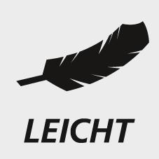 Piktogramm leichtes Gewicht