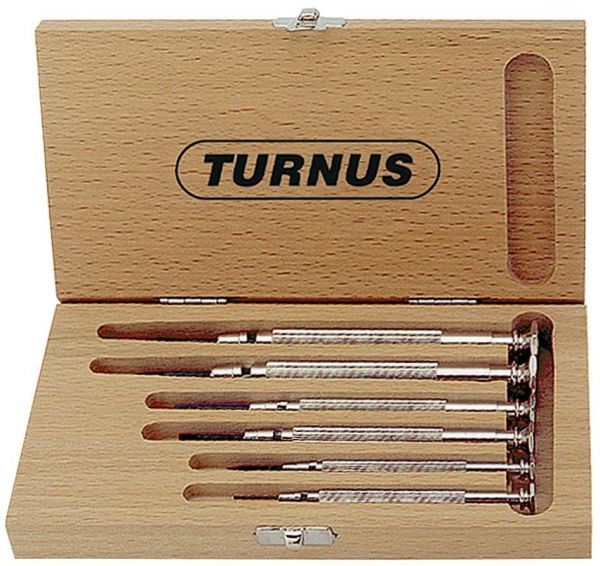 TURNUS® Uhrmacherschraubendreher-Satz 6-teilig Schlitz/Kreuz - bei HUG Technik ☆