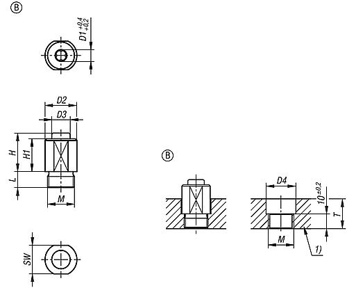 Drehspannverschluss, Edelstahl blank - K1562 - bei HUG Technik ☆