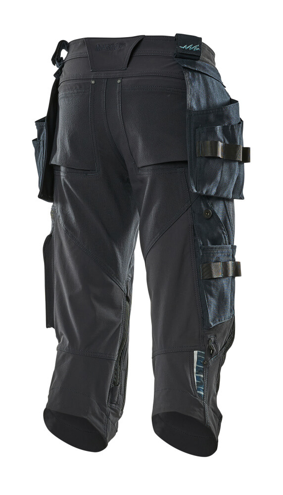 MASCOT® ADVANCED Dreiviertel-Hose mit Hängetaschen  Gr. C42, schwarzblau - erhältlich bei ♡ HUG Technik ✓