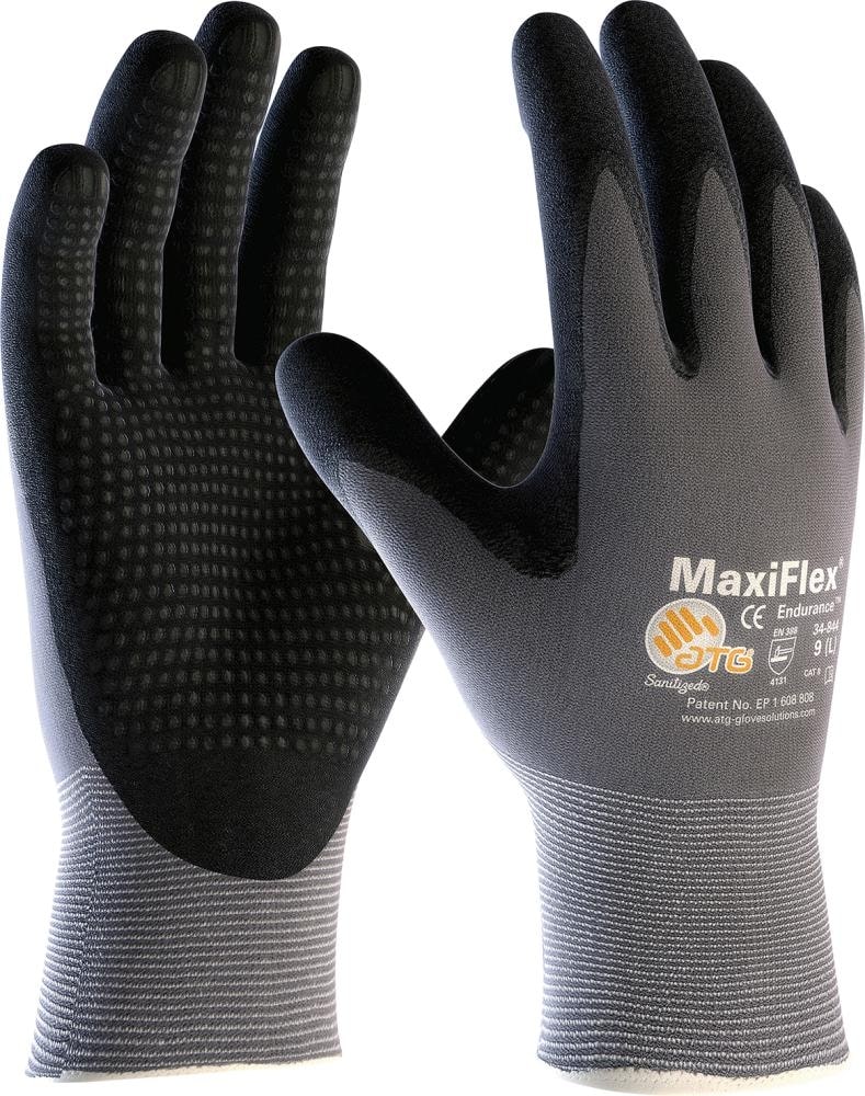 ATG® MaxiFlex® Endurance™, AD-APT®, Handschuh schwarz-grau - bekommst Du bei ★ HUG Technik ✓