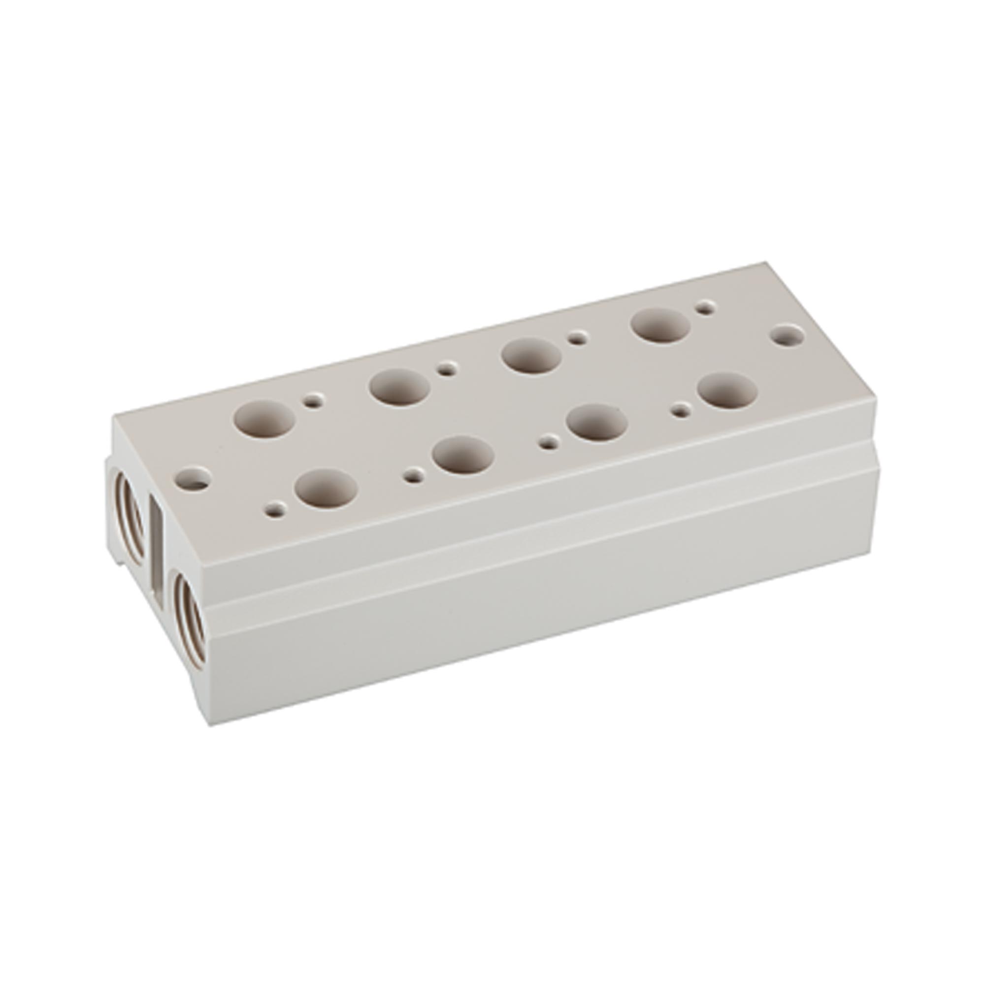 Mehrfach-Grundplatte für 3/2-Wegeventile, 5 Positionen, M5, G 1/8 - erhältlich bei ☆ HUG Technik ✓