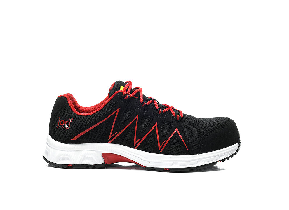 JORI Sicherheitshalbschuh, SPEEDY black-red Low ESD S1P, 12141 - erhältlich bei ✭ HUG Technik ✓