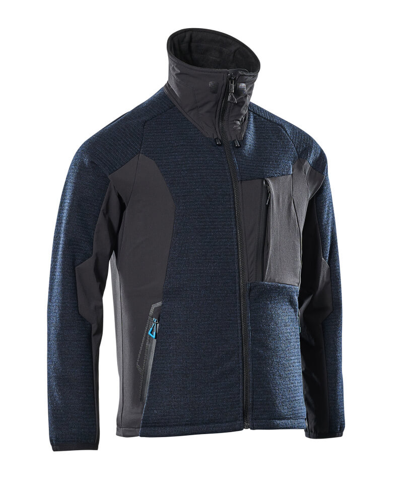 MASCOT® ADVANCED Strickjacke mit Reißverschluss  Gr. 2XL, schwarzblau/schwarz - jetzt NEU bei HUG Technik  😊