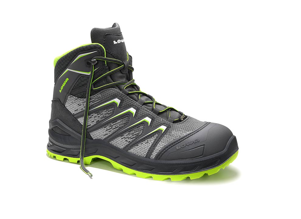 LOWA Sicherheitsstiefel LARROX Work GTX grey Mid S3 CI, 5464 - gibt’s bei HUG Technik ✓