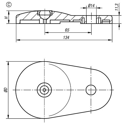 Teller, Form:C Zink - K0417.30801 - bei HUG Technik ✭