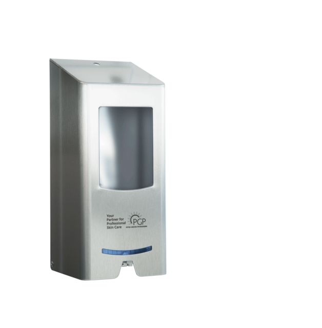 Physioderm® Edelstahl-Spender NEPTUNE TOUCHLESS, abschließbar - erhältlich bei ✭ HUG Technik ✓