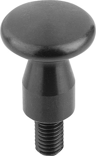 Produktbild Flacher Knopf M06 D1=16 Stahl - K0157.06010 - direkt von HUG Technik ✓