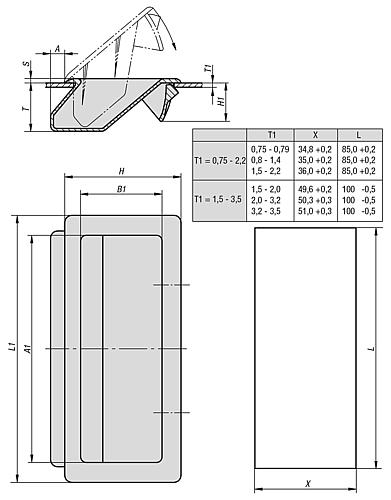 Griffschale, L1=110, L=100, H=57, Steckbar, Polyamid schwarz - K1306.11057 - gibt’s bei HUG Technik ✓