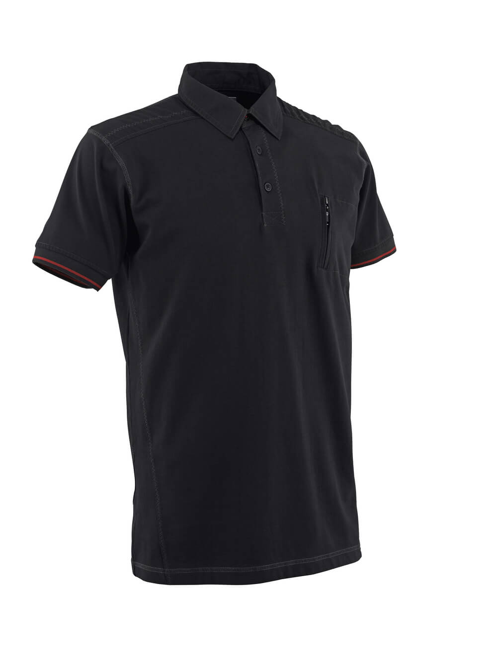 MASCOT® FRONTLINE Polo-Shirt mit Brusttasche »Kreta« Gr. 2XL, schwarz - direkt bei HUG Technik ✓