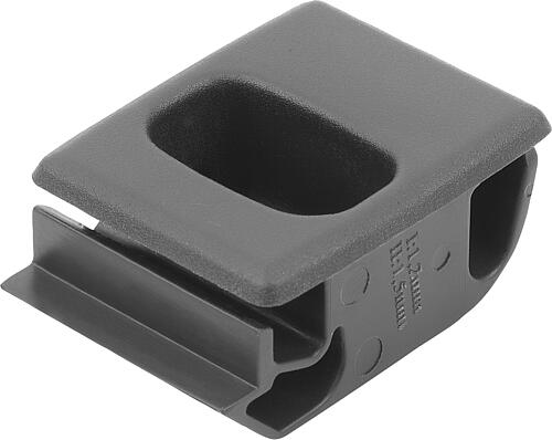 Produktbild Schnappverschluss Schale, Einrastbar, Form:A Mini, S=1,2, Abs schwarz, Komp:Edelstahl - K2010.1215250